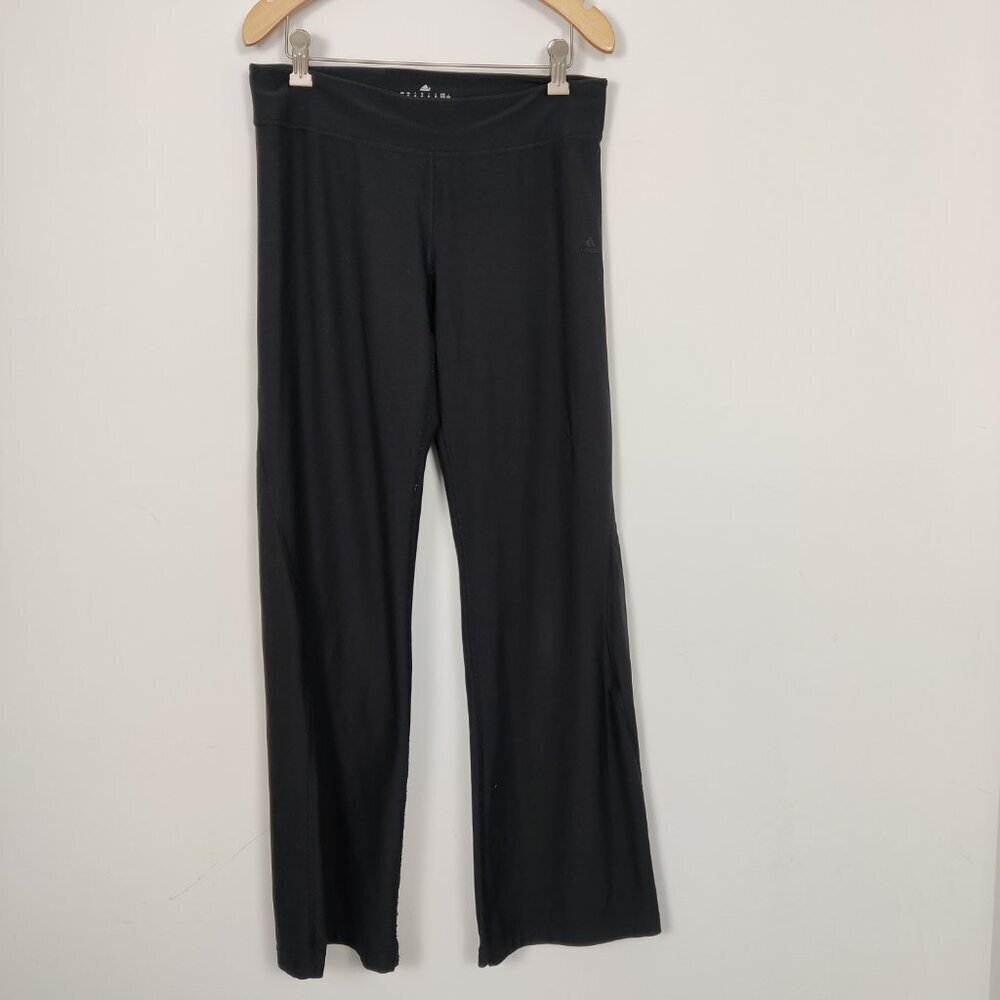 Adidas Women's Athletic Pants in Black Size Medium Activewear Sporty Fitness